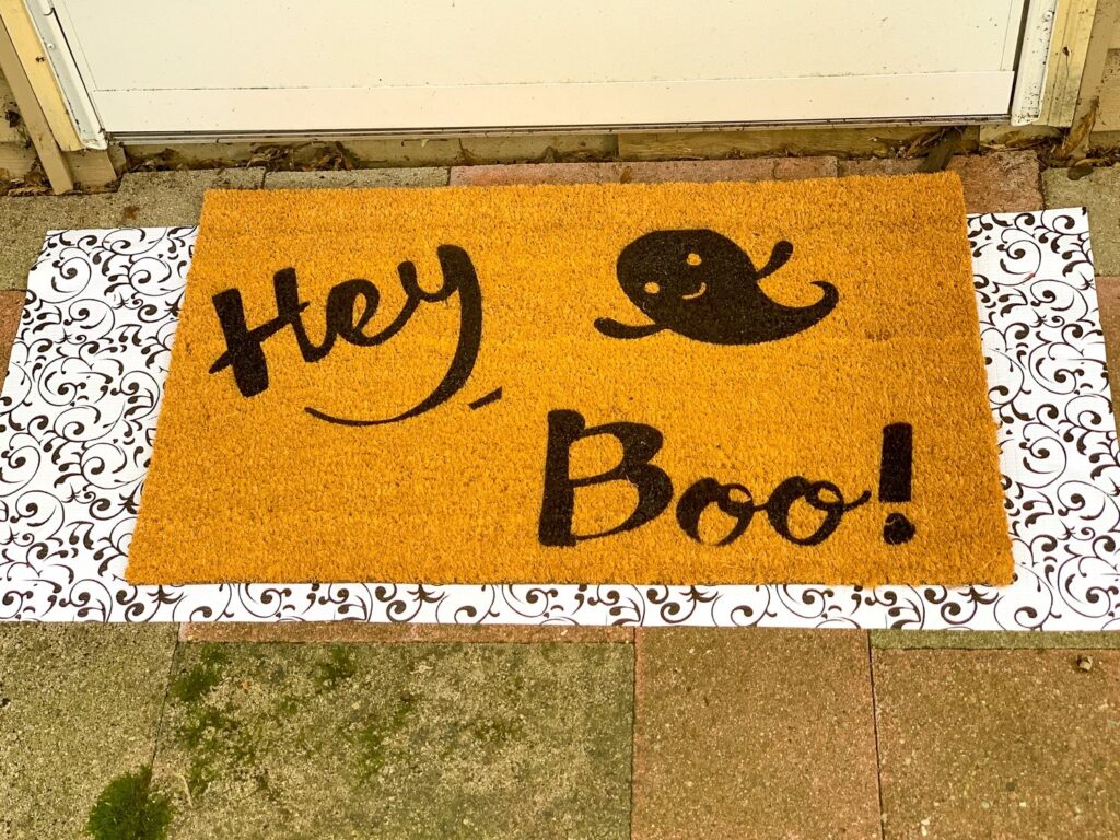 Halloween-Themed Doormats 