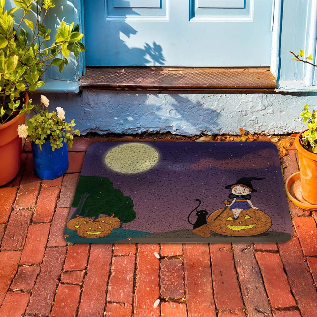 Halloween-Themed Doormats 