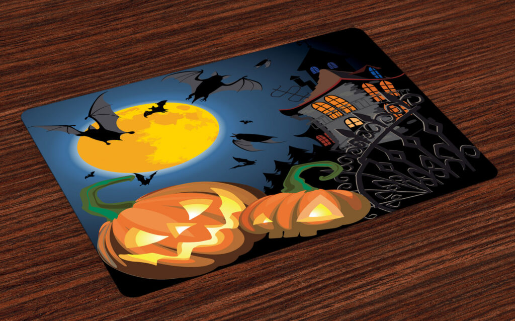 Halloween-Themed Doormats 