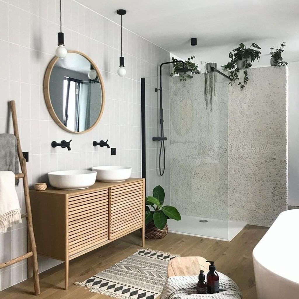 Geometrical Shapes In Bathroom