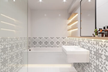 Geometrical Shapes In Bathroom