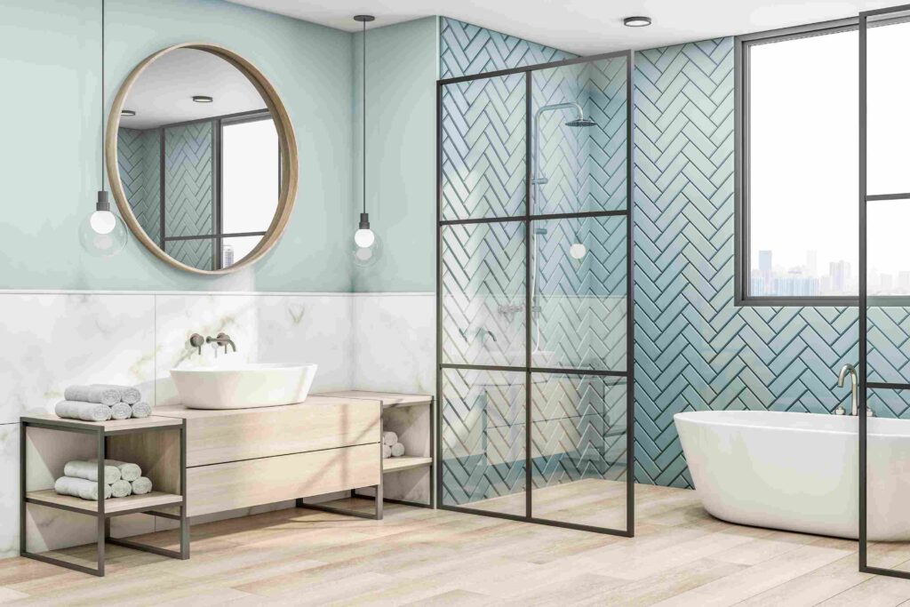 Bathroom Glass Partition 