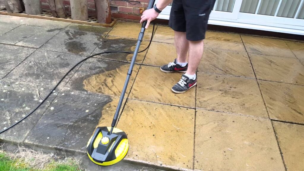 Clean Patio with a Pressure Washer 