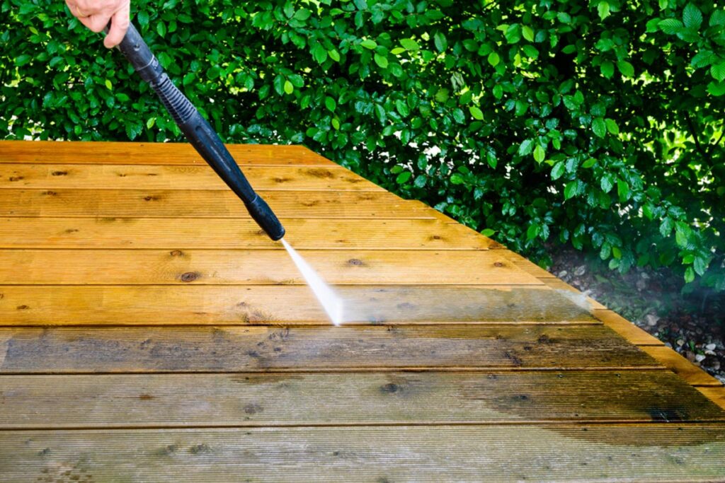 Clean Patio with a Pressure Washer 