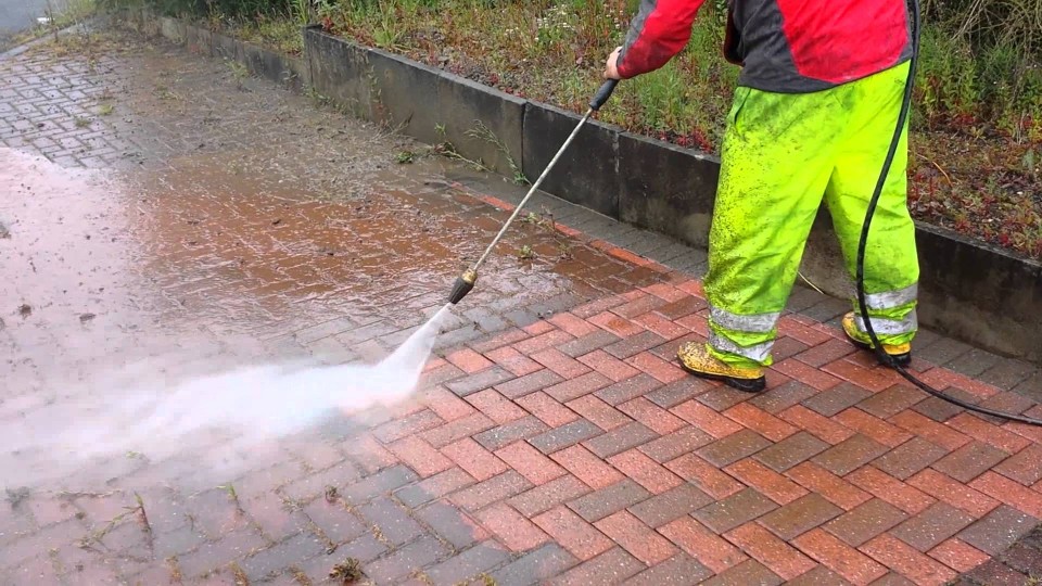 Clean Patio with a Pressure Washer