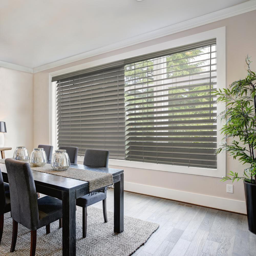 Faux wood blinds 