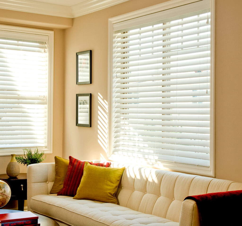 Faux wood blinds 