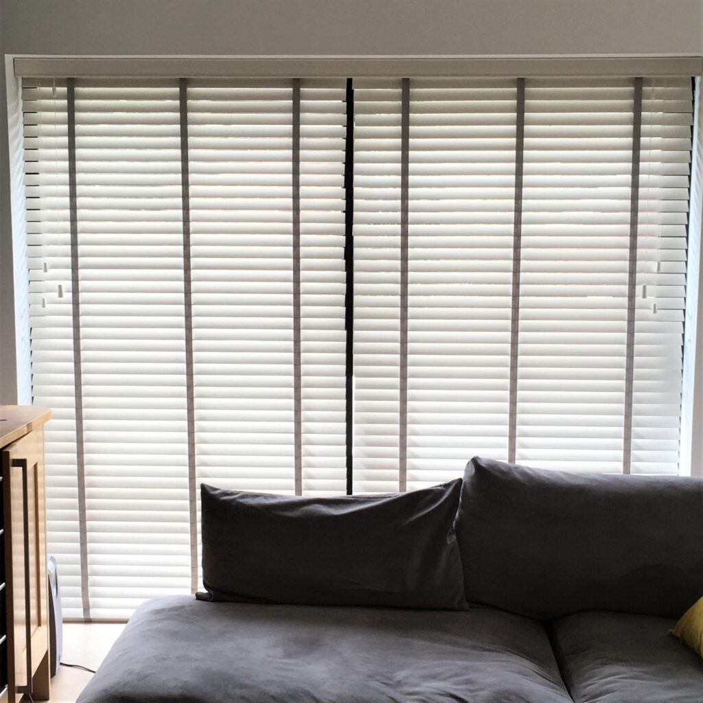 Faux wood blinds 