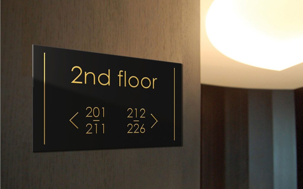 Proper Hospitality Environment With Door Signage 
