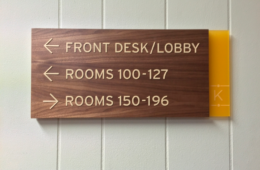 Proper Hospitality Environment With Door Signage
