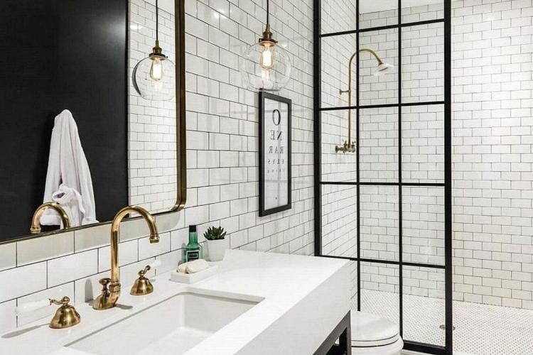 Vintage Black and White Bathroom Decor