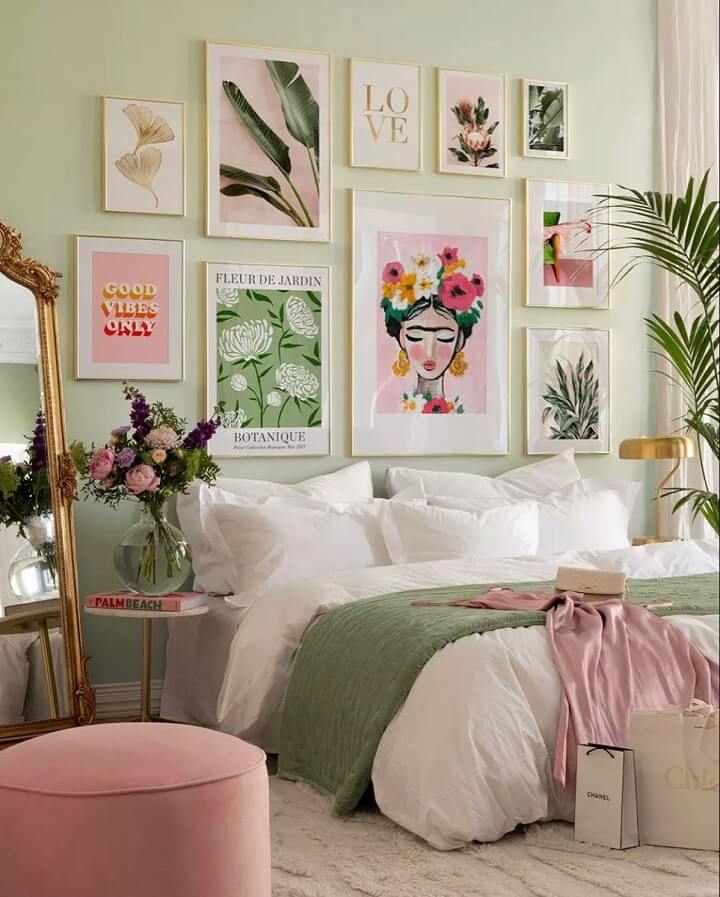 Pink and Green Bedroom Ideas 