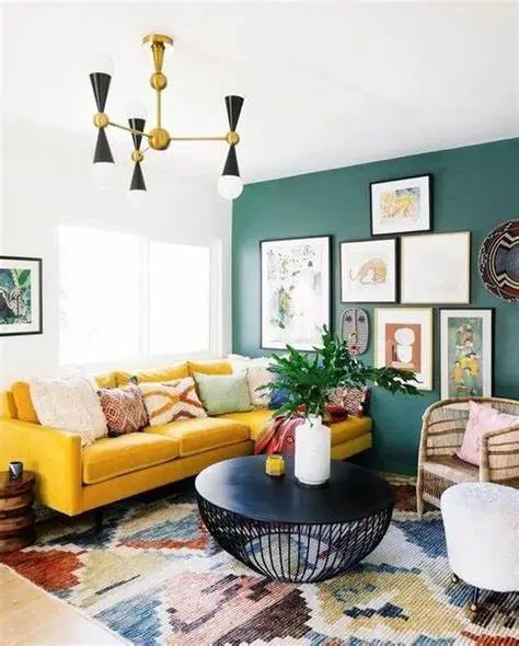 How to Style a Mustard Sofa 