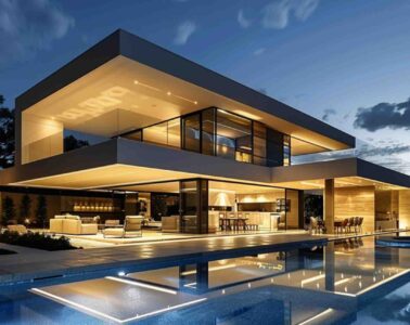 luxury house with pool