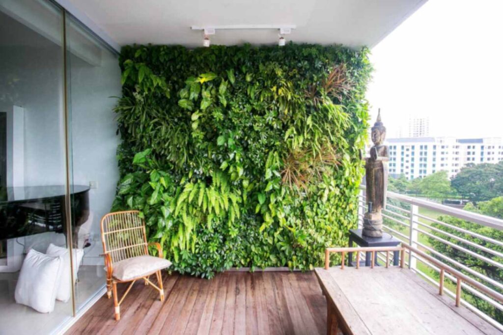 Vertical Gardening and Greenery balcony design idea