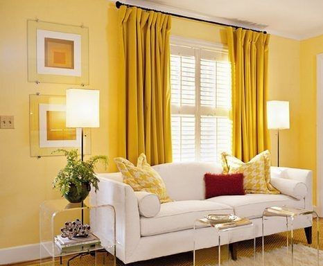 Opt For Lighter Shades of Yellow curtains