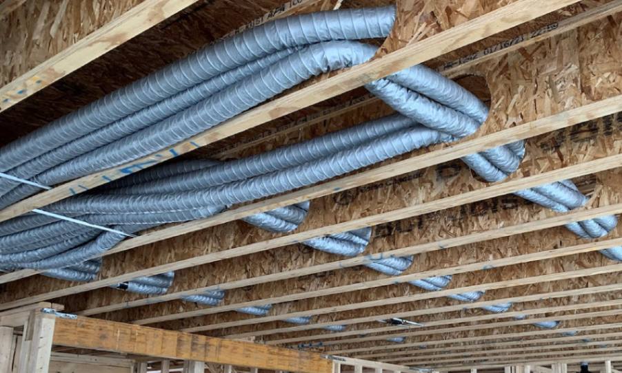 HVAC ducts integrated with beams design