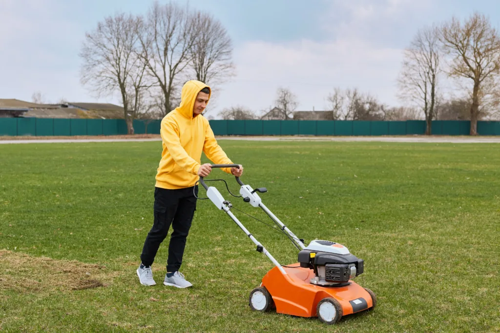 Cutting Grass Very Short Time