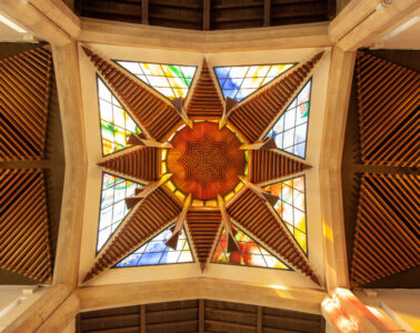 Distinctive Wood Paneling and Beam Options for Dramatic Cathedral Ceilings