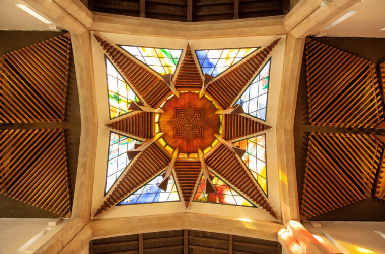 Distinctive Wood Paneling and Beam Options for Dramatic Cathedral Ceilings