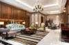 Elegant living room featuring a wooden coffee table, accent chairs, and thoughtfully placed furniture that enhances functionality and interior design.