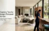 Professional cleaning of a modern design-focused home with natural stone flooring, hardwood surfaces, and premium interior finishes.