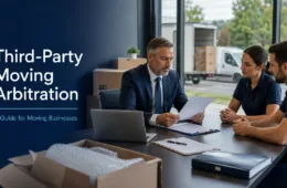 Third-party moving arbitration services for resolving household goods disputes and moving company claims