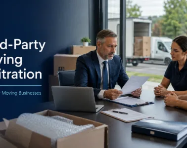 Third-party moving arbitration services for resolving household goods disputes and moving company claims